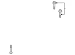 Genuine Volkswagen Differential Mount Bolt N-107-202-01. Fixed Price $13.48.