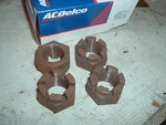 1938-1965 Gmc Chevrolet Truck Nos Gm# 379656 (qty 4) Spindle Nuts 3/4 1 Ton. Fixed Price $13.00.