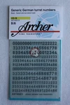 Archer Fine Transfers 1/72 - 76 German Wwii Turret Numbers (black) Ar74001b. Fixed Price $6.26.