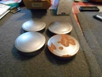 Nos 1959 - 1970's Ford Medium Heavy Truck Front Hub Grease Caps Lot 4x 3 Inch. Fixed Price $24.99.