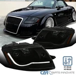 Fit 99-06 Audi Tt Led Drl Black Projector Headlights Smoke Head Lamps Left+right. Fixed Price $265.00.