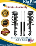 New Oe Front Struts & Rear Shocks For 2006-2011 Kia Rio 1.6l Lifetime Warranty. Fixed Price $334.88.