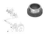 43485-52d50 Suzuki Grand Vitara Xl7 2.0 2.7 2002-2006 Rear Axle Abs Gear. Fixed Price $110.00.