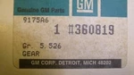 Genuine Oem Gm Gear. Fixed Price $35.00.