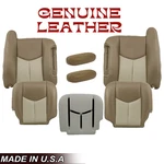 2003 2004 2005 2006 2007 Gmc Yukon Sierra 1500 Denali Leather Seat Covers In Tan. Fixed Price $309.40.