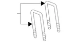 Genuine Gm Rear Spring U-bolt 11548876. Fixed Price $32.18.
