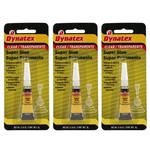 Dynatex .10 Oz Super Glue - Instant Clear 5000 Psi (3-pack). Fixed Price $15.96.