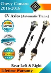 New Oe Rear Cv Axles For 2016-2018 Chevy Camaro Automatic Trans. Lifetime Warr.. Fixed Price $324.94.