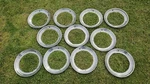 Lot Of 11 1949-1951 Mercury Stainless Beauty Rings For 15" Wheels Set 4 Rims. Fixed Price $119.00.